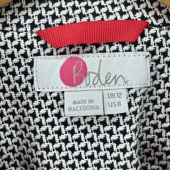 BODEN Canonbury Blazer Jacket Women’s U.S. Size 8 Preppy Cotton Tweed Blend EUC - Picture 4 of 7